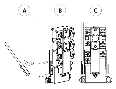 Step 3 Installation of the temperature probe