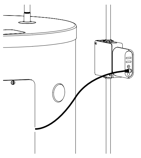 Calypso installation on the water heater