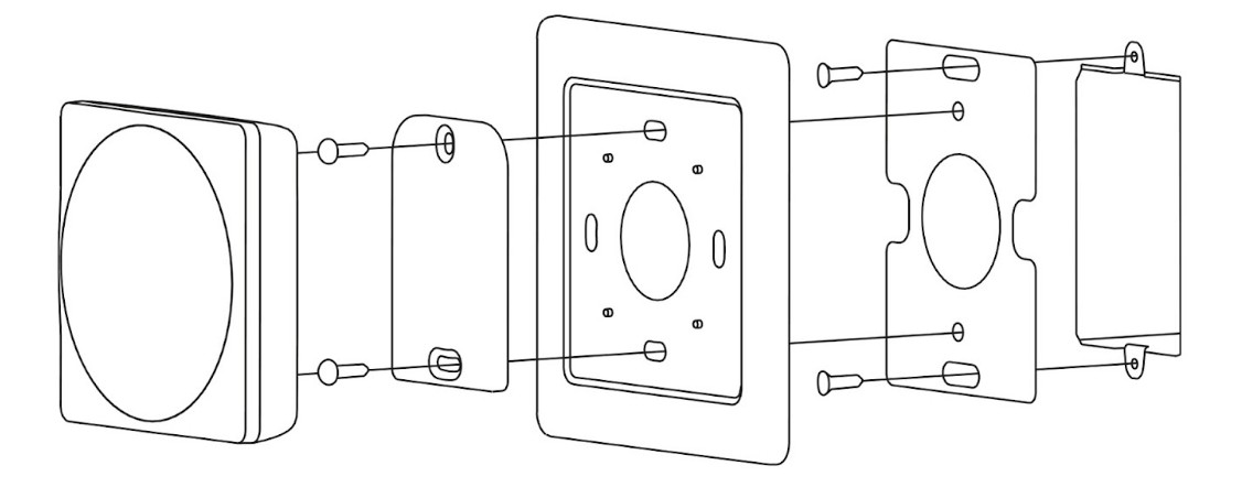 Installation on en electrical box