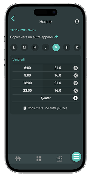 Horaire Sinopé Neviweb